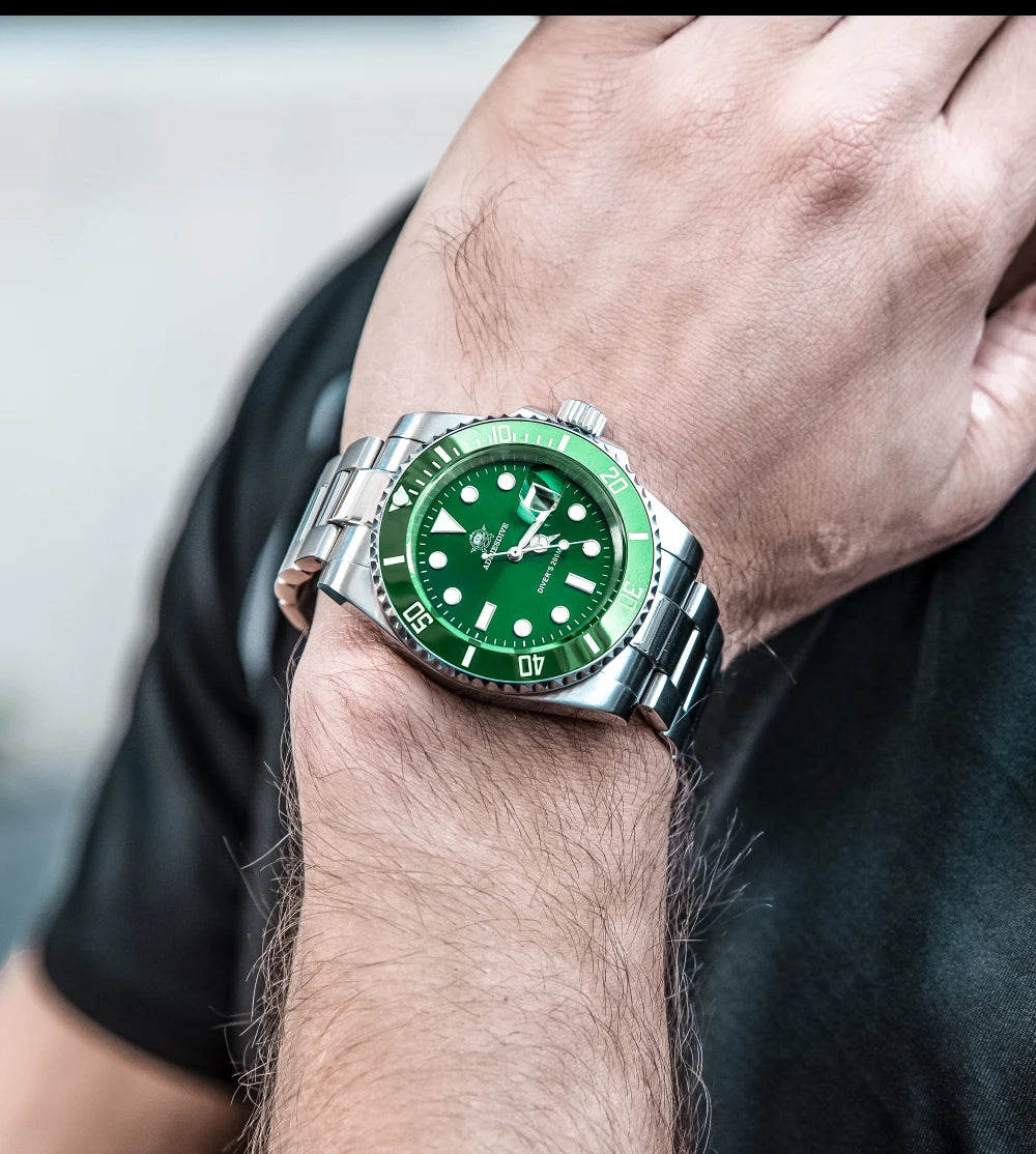 Stainless Steel Watch Men's
