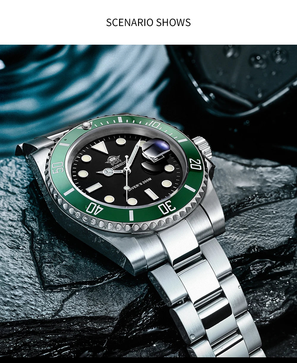 Stainless Steel Watch Men's