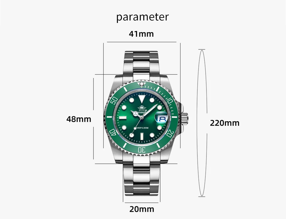 Stainless Steel Watch Men's