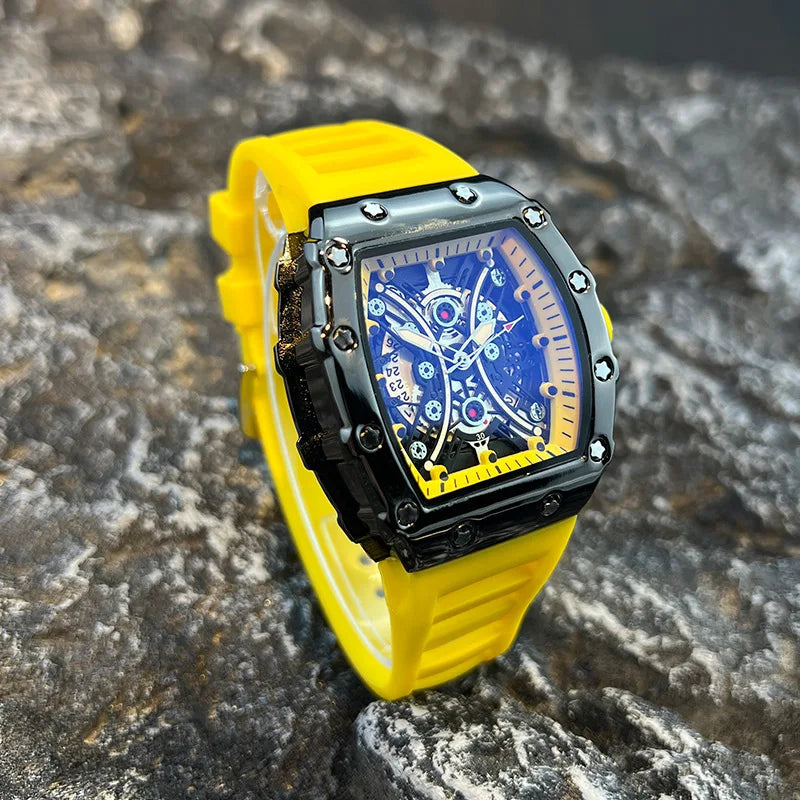 Men's Luxury Brand Wine Barrel dial