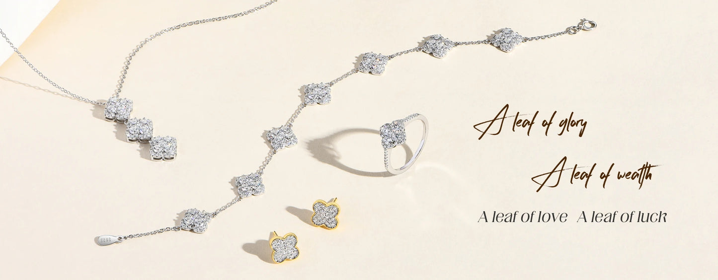 ATTAGEMS Full Moissanite Diamond Bracelet DVVS1 For Women 925