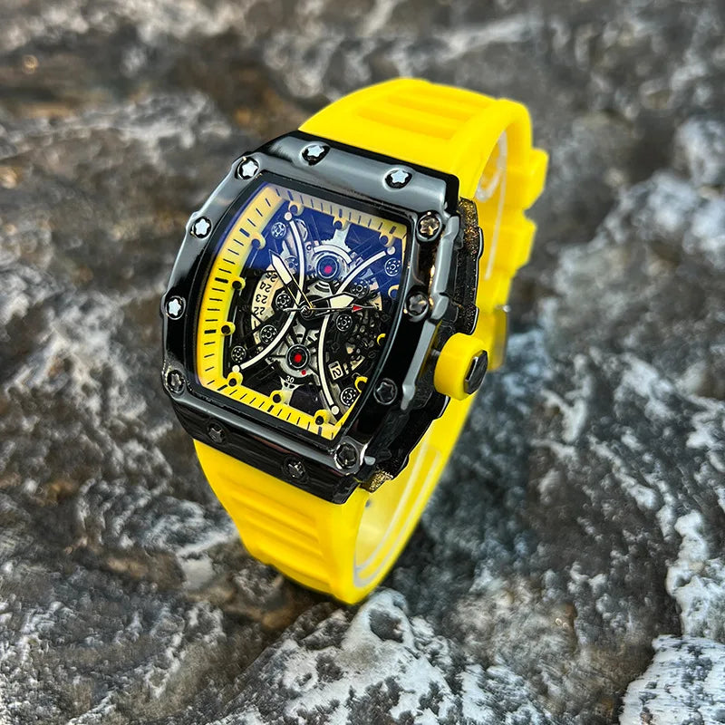 Men's Luxury Brand Wine Barrel dial