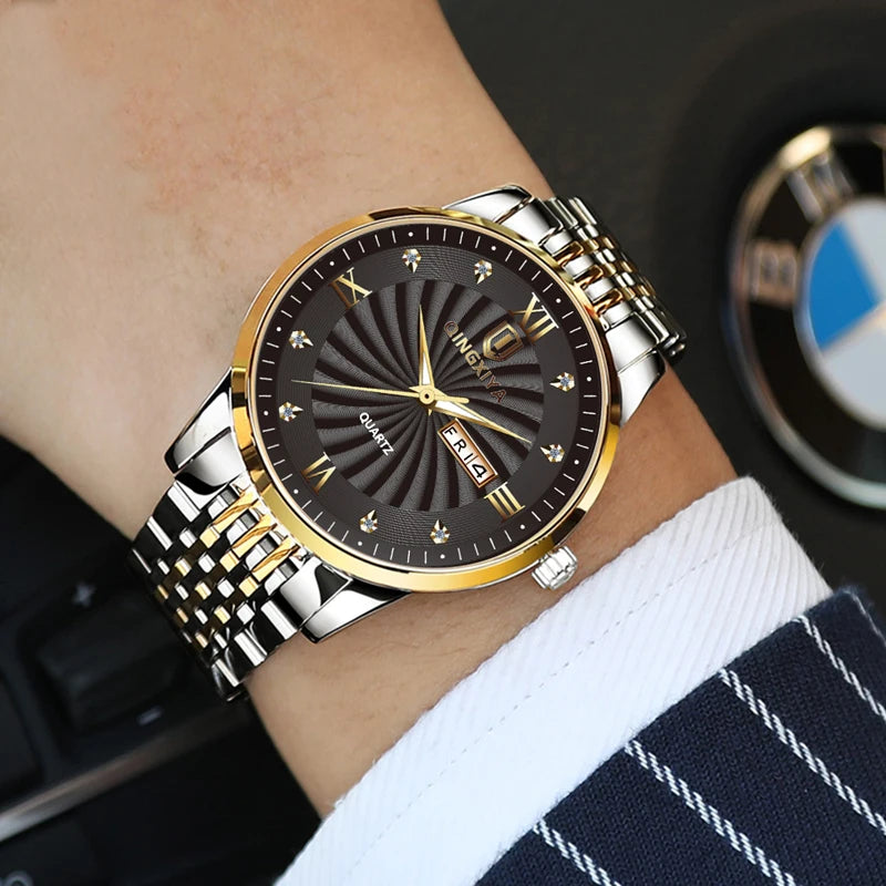 Luxury Men's Quartz Watch Waterproof Date Clock Male Sports Watches Men Casual Wrist Watch