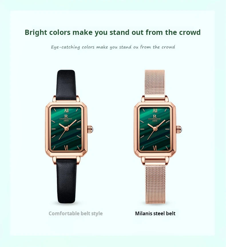 Luxury Women Watch Fashion Quartz Women's Wristwatch Mesh Belt Elegant Ultra Thin Dial