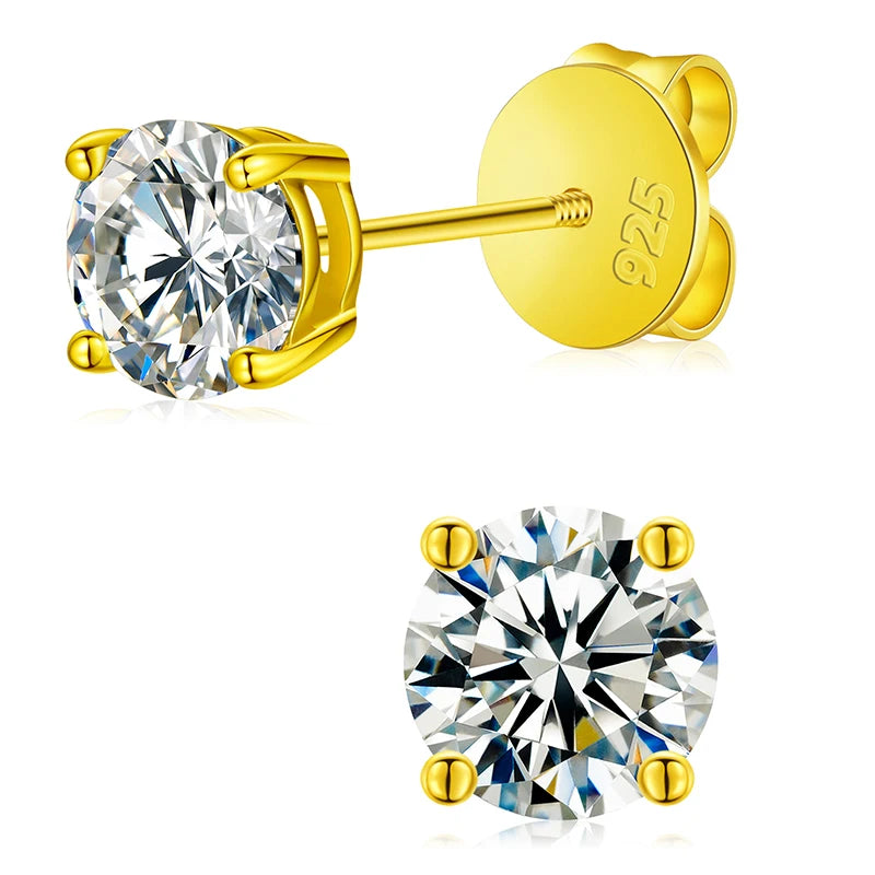 Moissanite Stud Earrings For Women Top Quality 1