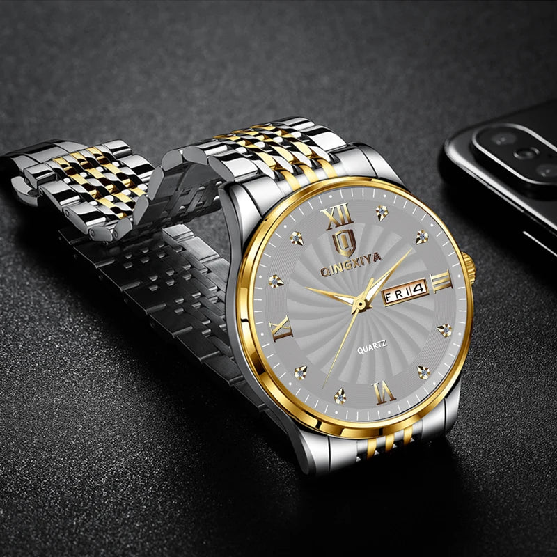 Luxury Men's Quartz Watch Waterproof Date Clock Male Sports Watches Men Casual Wrist Watch
