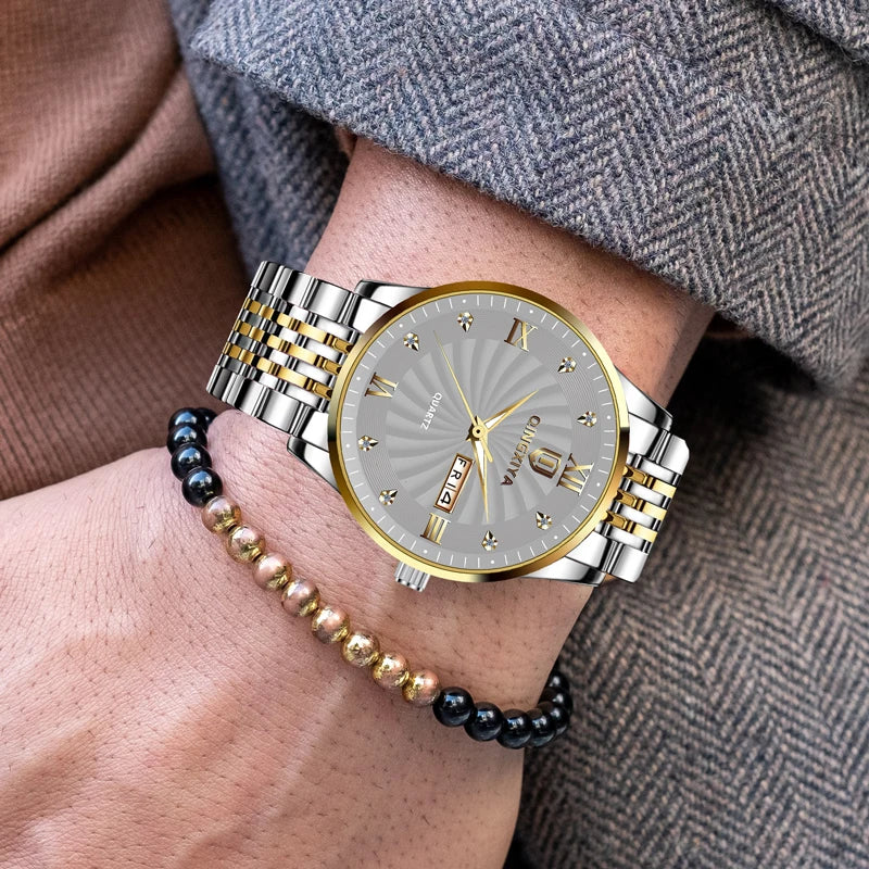 Luxury Men's Quartz Watch Waterproof Date Clock Male Sports Watches Men Casual Wrist Watch