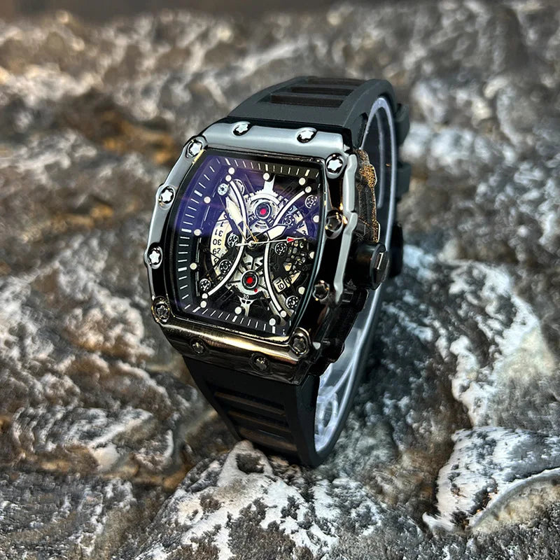 Men's Luxury Brand Wine Barrel dial