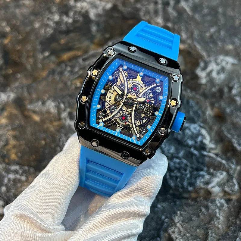 Men's Luxury Brand Wine Barrel dial
