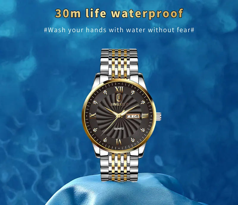 Luxury Men's Quartz Watch Waterproof Date Clock Male Sports Watches Men Casual Wrist Watch