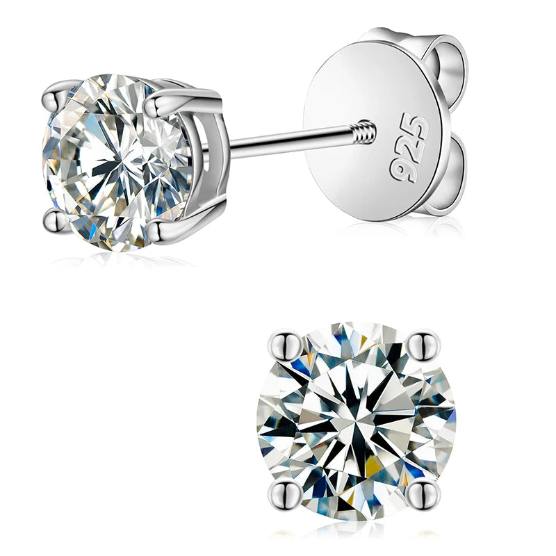 Moissanite Stud Earrings For Women Top Quality 1