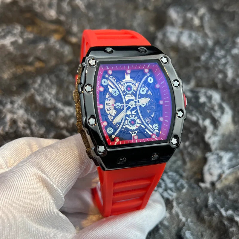 Men's Luxury Brand Wine Barrel dial