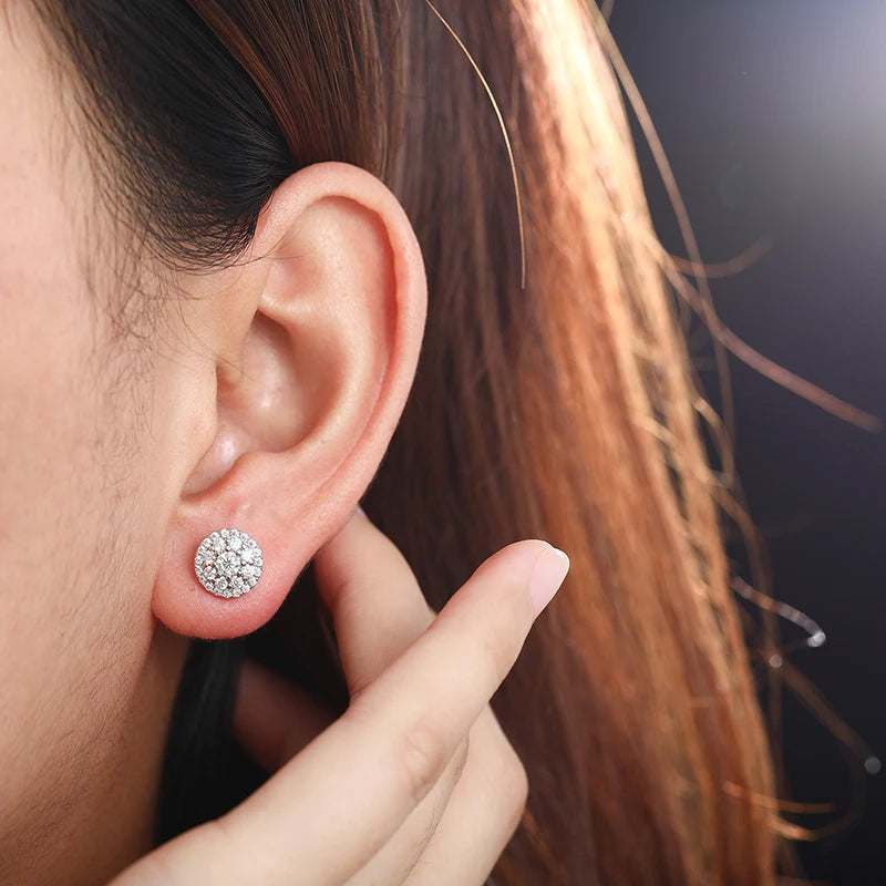 Moissanite Stud Earrings For Women Top Quality 1