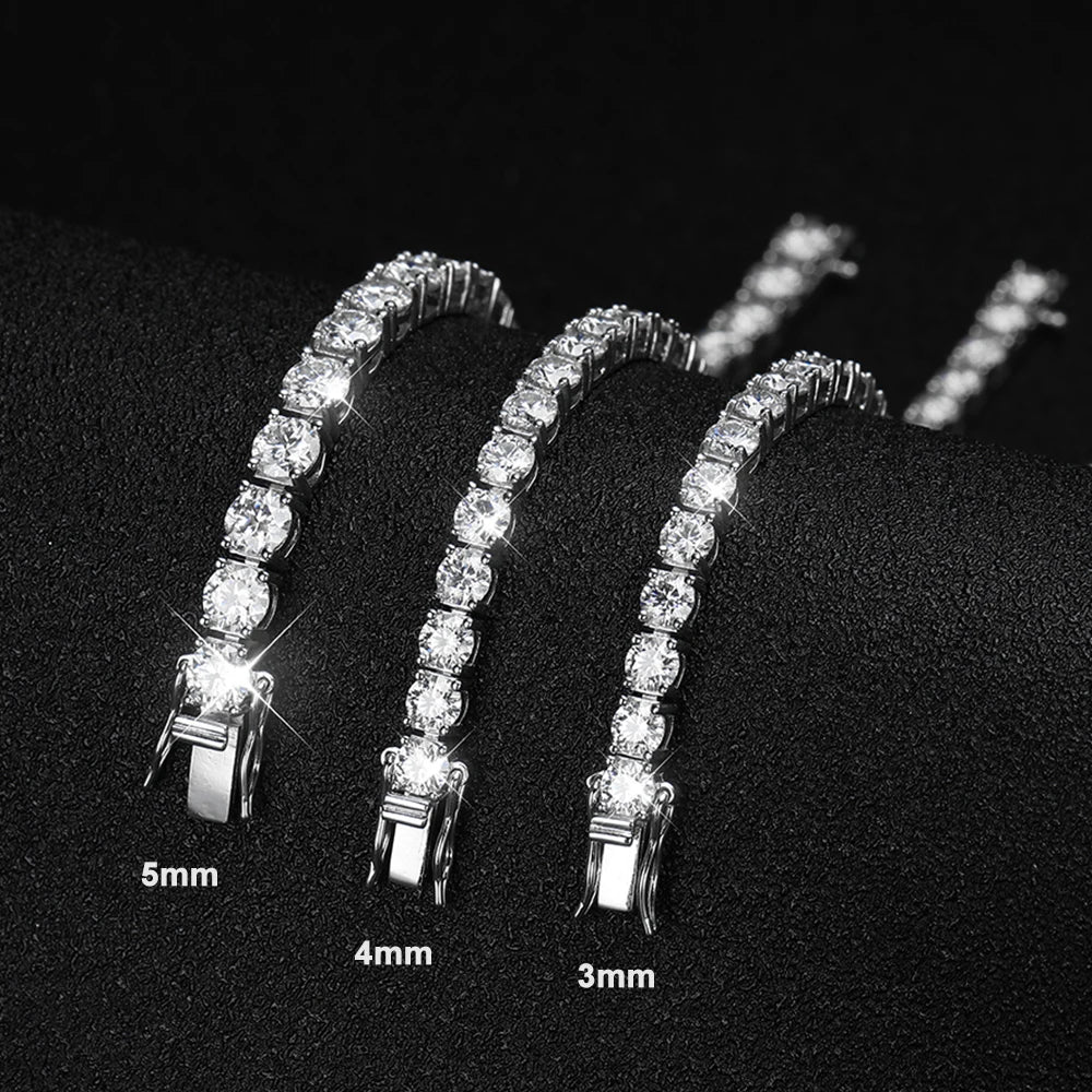KNOBSPIN D VVS1 Moissanite Tennis Bracelet