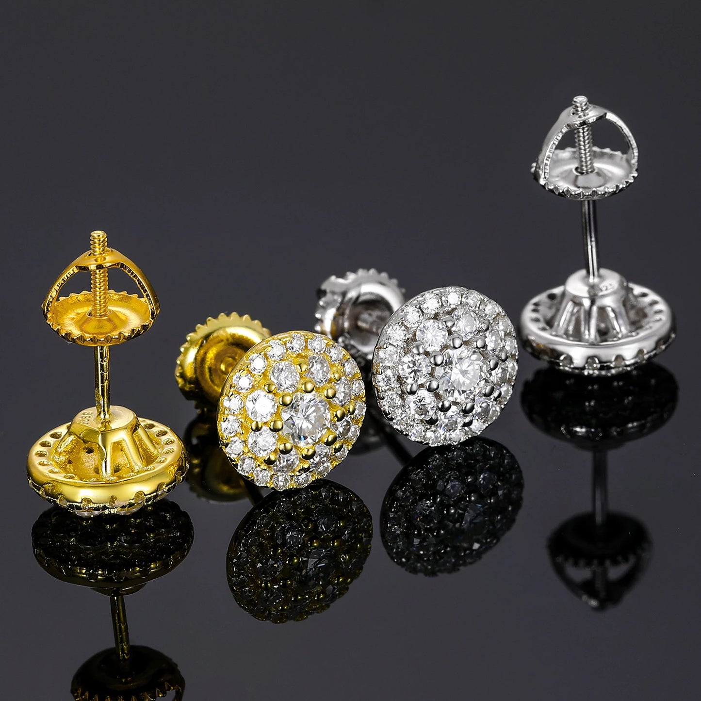 Moissanite Stud Earrings For Women Top Quality 1