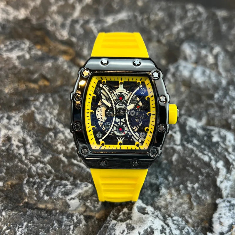 Men's Luxury Brand Wine Barrel dial