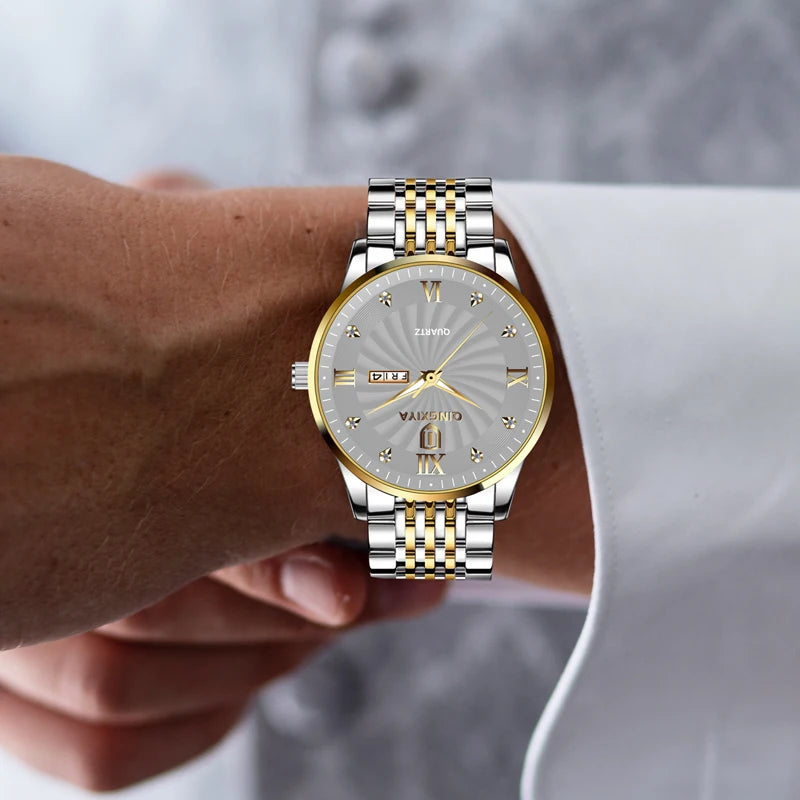 Luxury Men's Quartz Watch Waterproof Date Clock Male Sports Watches Men Casual Wrist Watch