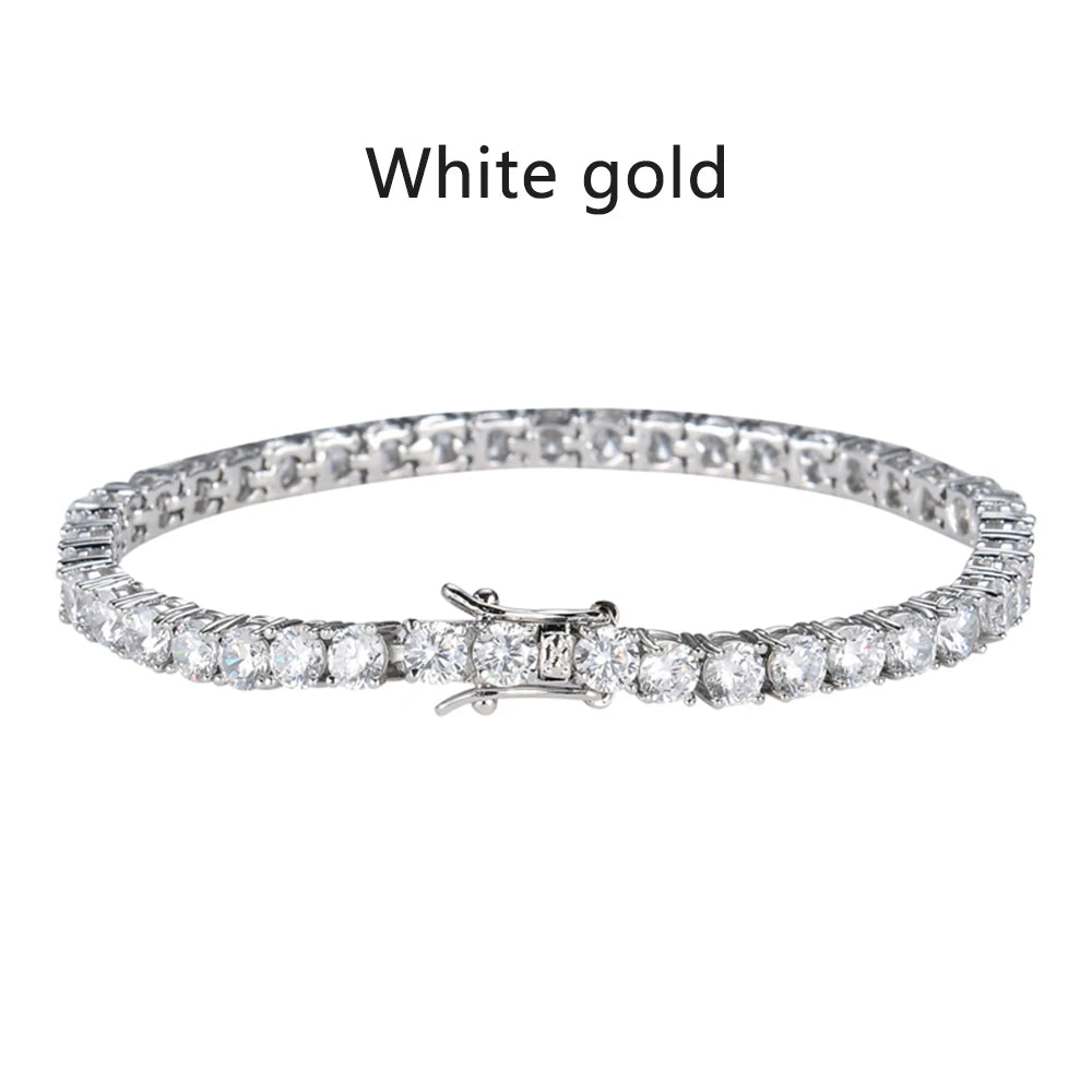 KNOBSPIN D VVS1 Moissanite Tennis Bracelet