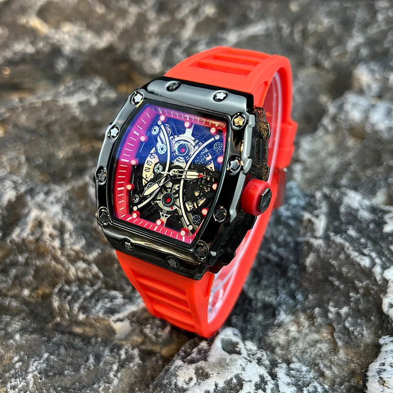 Men's Luxury Brand Wine Barrel dial