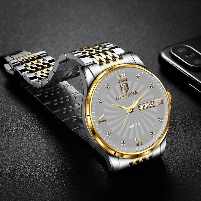 Luxury Men's Quartz Watch Waterproof Date Clock Male Sports Watches Men Casual Wrist Watch