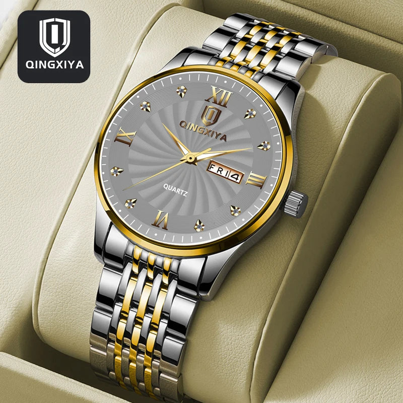 Luxury Men's Quartz Watch Waterproof Date Clock Male Sports Watches Men Casual Wrist Watch