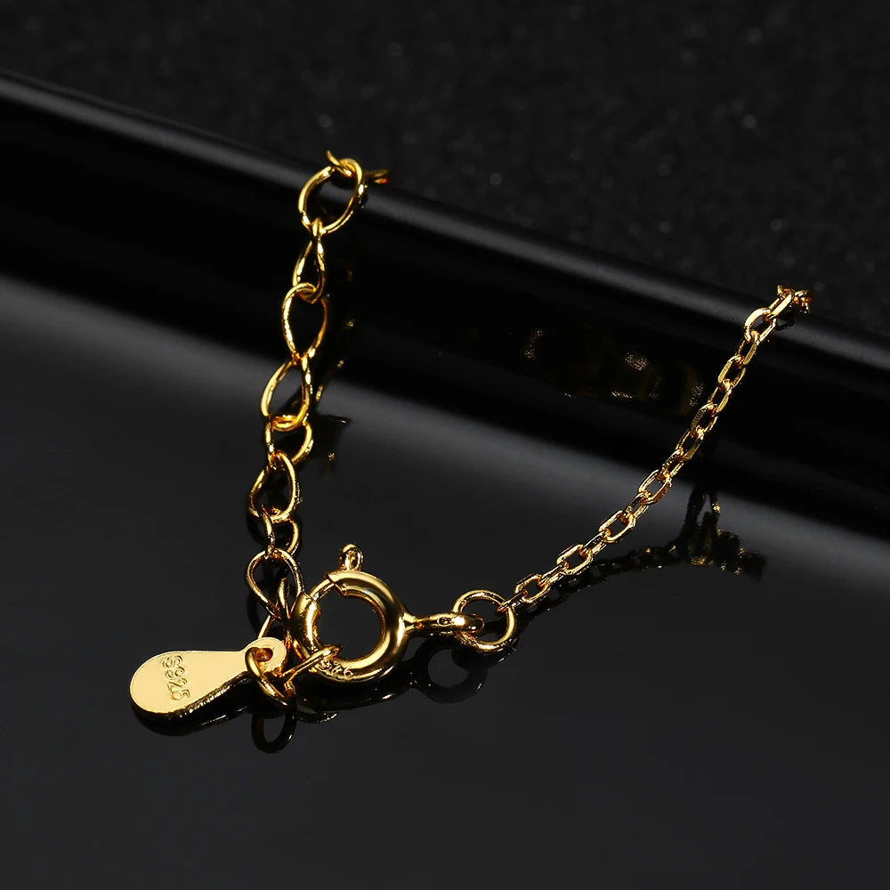 VVS1 Moissanite Pendant Necklaces for Women Trendy Party Jewelry GRA Certified 925 Sliver Plated Yellow Gold Necklace