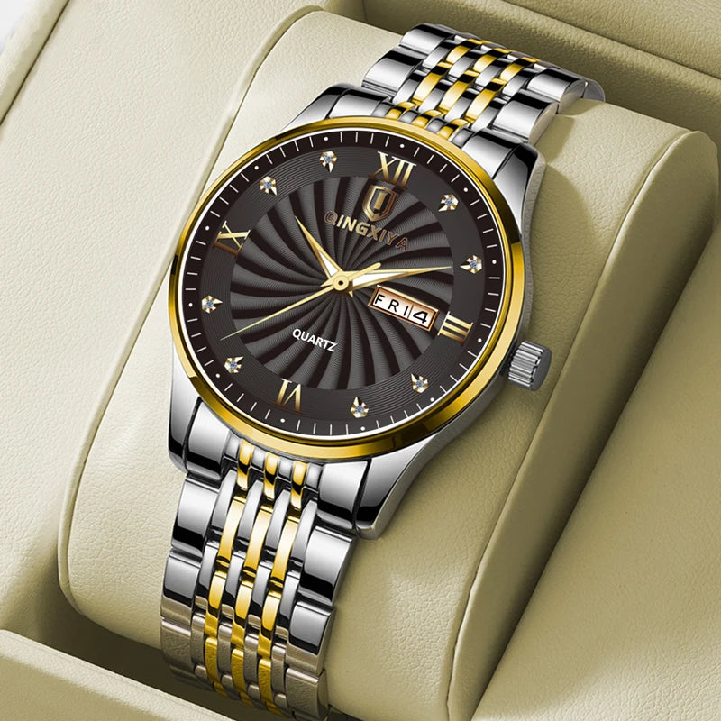 Luxury Men's Quartz Watch Waterproof Date Clock Male Sports Watches Men Casual Wrist Watch