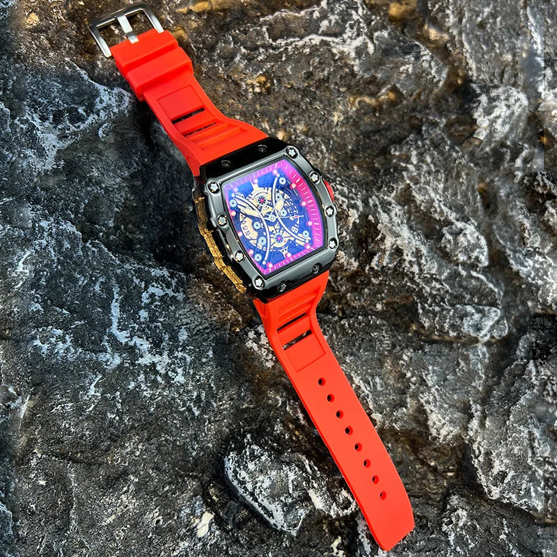 Men's Luxury Brand Wine Barrel dial