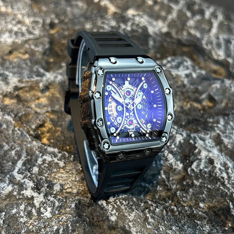 Men's Luxury Brand Wine Barrel dial