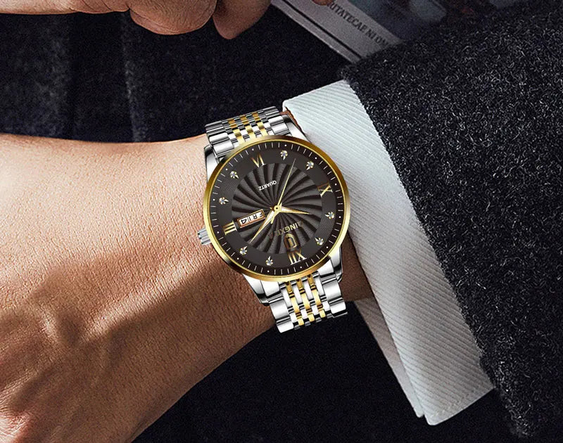 Luxury Men's Quartz Watch Waterproof Date Clock Male Sports Watches Men Casual Wrist Watch